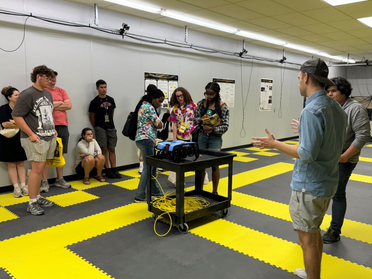 Robotics lab demonstration for Top Scholars Visit Day